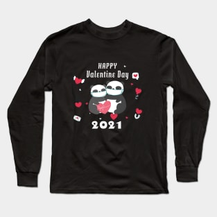 happy valentines day 2021 Long Sleeve T-Shirt